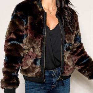 Cute Faux Fur Bomber
